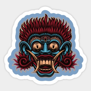 Balinese Mask Sticker